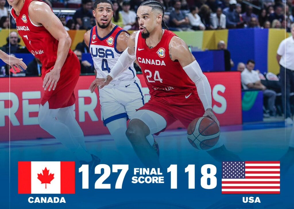 Canada - USA FIBA World Cup 2023 final score